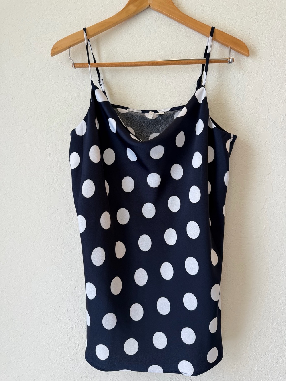 Cato Polka Dot Camisole Navy & White